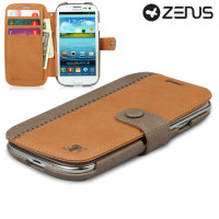 Zenus Masstige E-Note Samsung Galaxy S3 Tasche - Camel