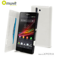 Muvit Sony Xperia Z  Slim Folio Case - White