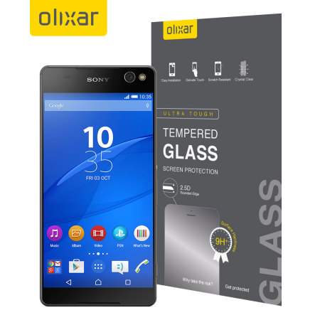 olixar sony xperia c5 ultra tempered glass screen olixar sony xperia c5 ultra tempered glass screen