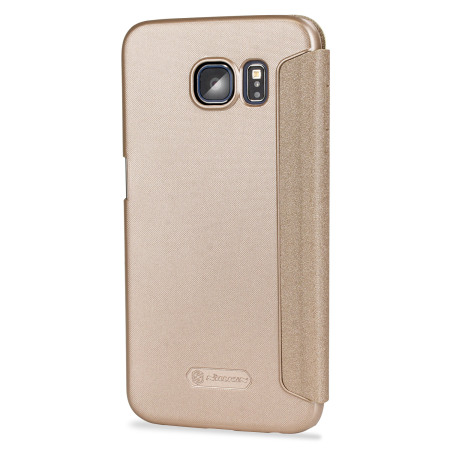 Nillkin sparkle big view window samsung galaxy s6 case gold pozele, clipurile nillkin sparkle big view window samsung galaxy s6 case gold instant access the