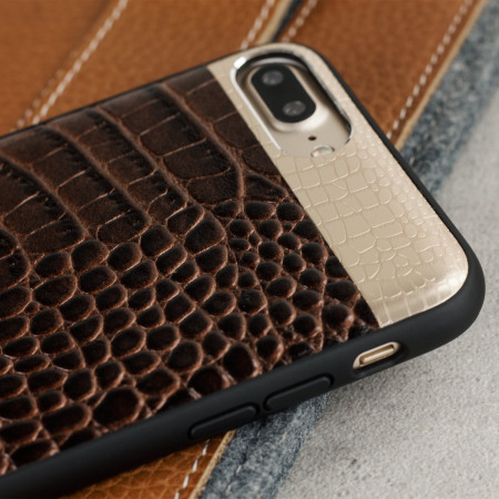 Croco2 genuine leather iphone 7 plus case brown croco2 genuine leather iphone 7 plus case brown phone must have