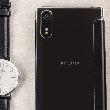 Roxfit premium sony xperia xz book case black clear large B-cell roxfit premium sony xperia xz book case black clear has